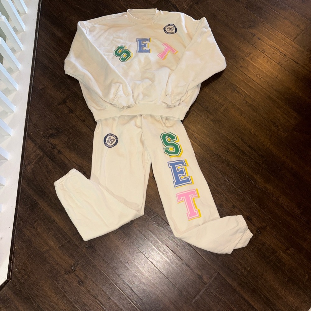 SET Active Cream Track Pants & Joggers - Valedictorian Collection